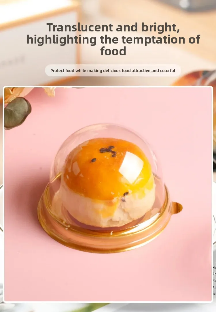 50pcs Clear Cake Boxes Mini Dessert Display Containers Cupcake Pastry Dome Lids Airtigh... - SKU CCB01453 - UGI Packaging