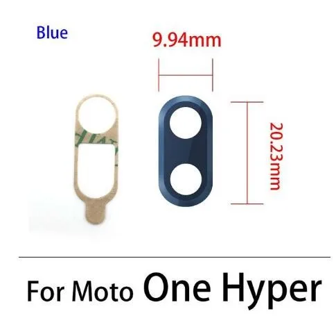 Motorola Moto One Fusion Plus 하이퍼 액션 매크로 백 카메라 유리 (접착제 스티커 교체 부품 포함) 용 새 후면 카메라 렌즈
