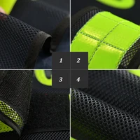 Custom Black Reflective Traffic Control Vest