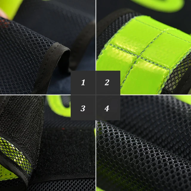 Custom Black Reflective Traffic Control Vest