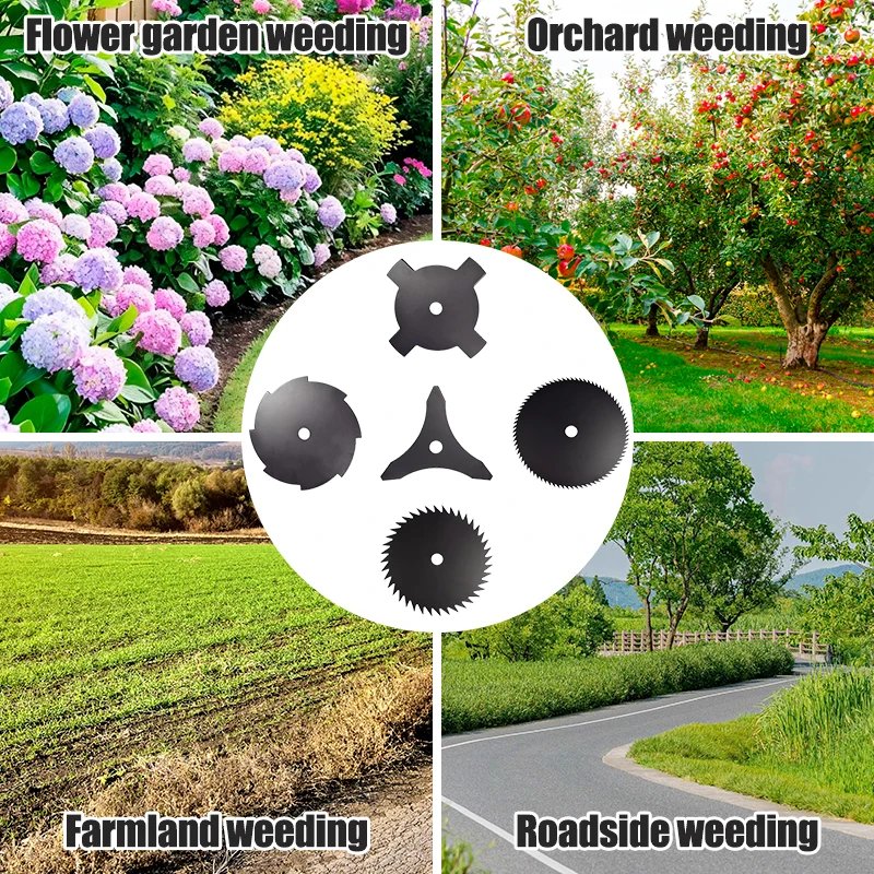 CMCP 10Inch Grass Brush Cutter Blade 3/4/8/40/80T Grass Trimmer Head Cutter for Garden Power Tools Decespugliatore Accessories 6