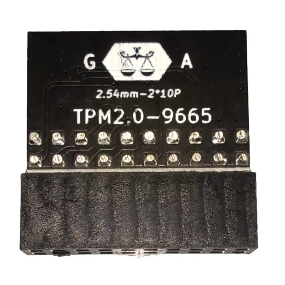 20pin TPM 2.0 LPC Security Module Board Remote Card For ASUS GIGABYTE Multi-brand Motherboard For Windows 11 Green/Black tpm security module,security module