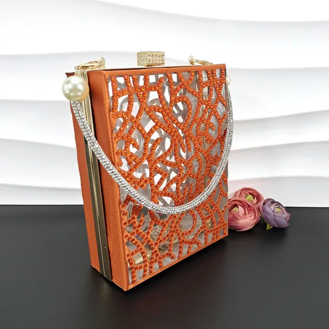 QSGDavid-Chaussures et sac en biscuits orange pour dames, décoration de lieux, creux avec le même document, belle fête, petit 2