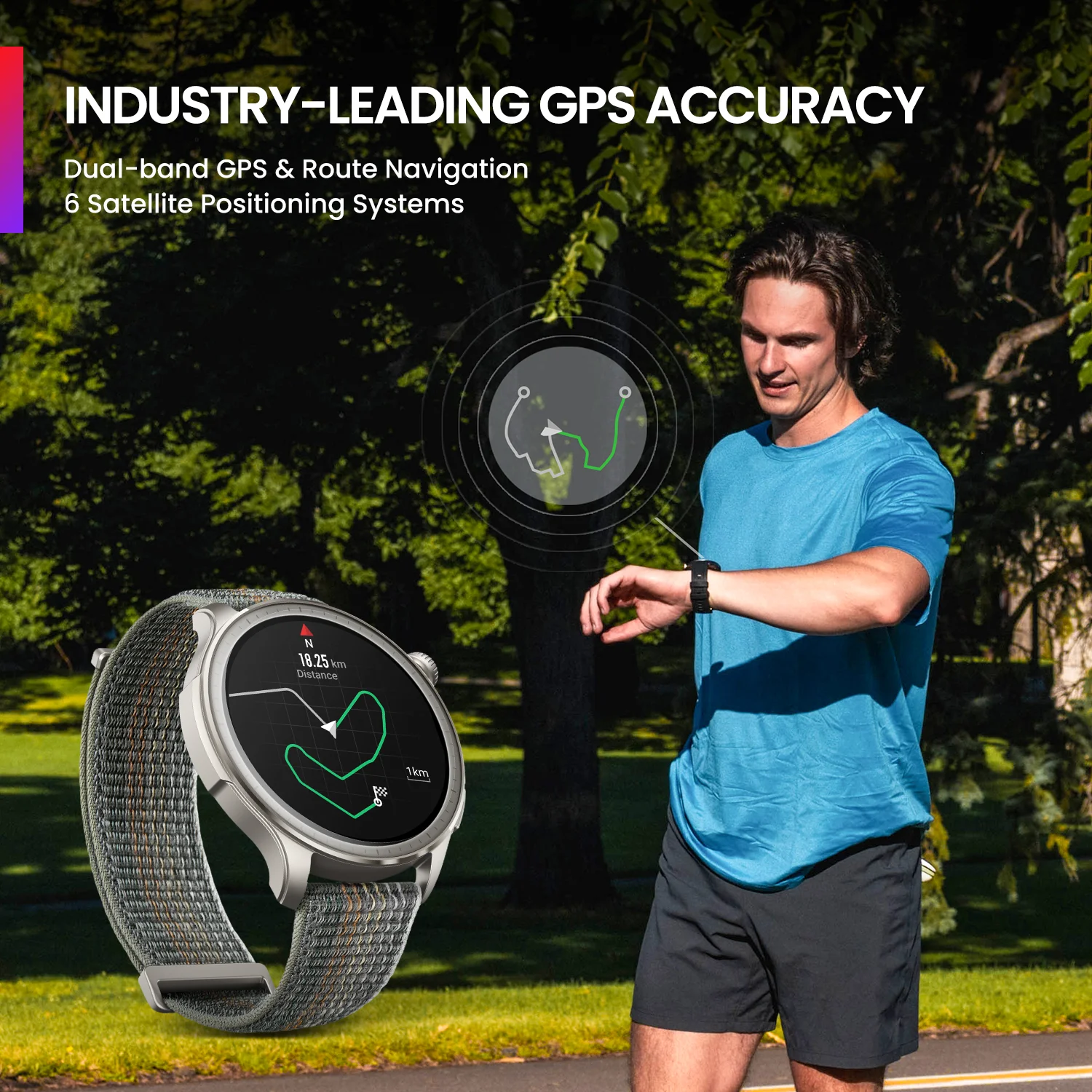 Reloj inteligente Amazfit Balance de 46mm, monitoreo del sueño y 