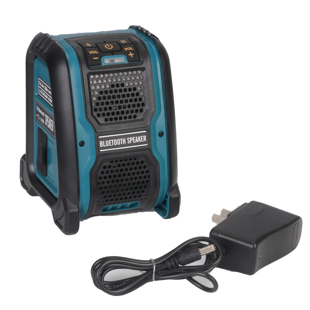 For Makita 14.4V 18V Li-ion Battery Cordless Bluetooth Speaker 15W MP3 Player Lo