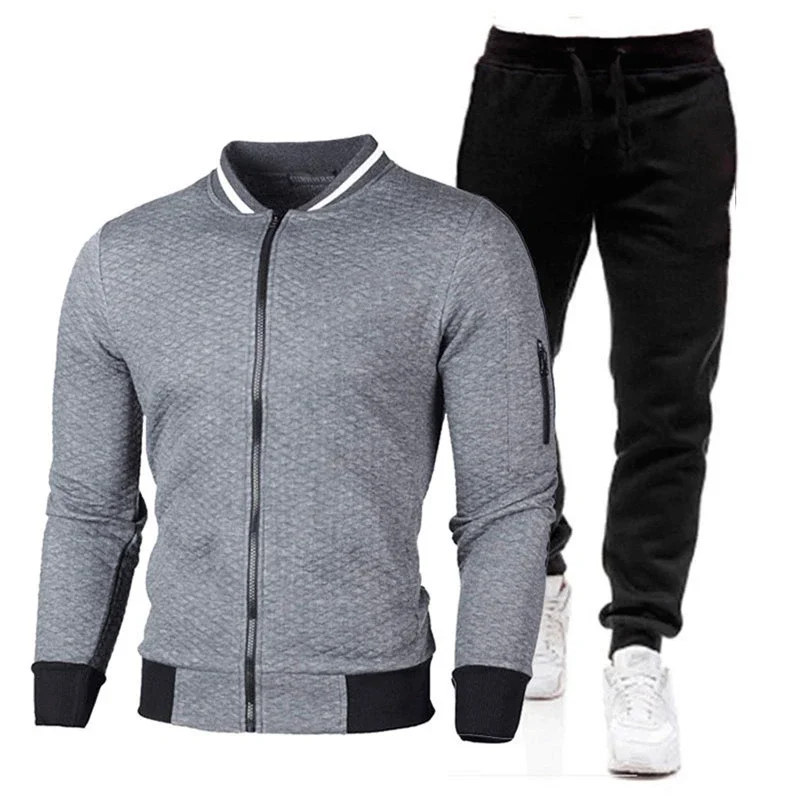 Men's Tracksuit Casual Jogging Suit Outdoor Set Zipper Hoodies + Black Sweatpant 2pcs 2023 Spring Fashion New Streetwear S-4XL butz men s tracksuit casual jogging suit outdoor set zipper hoodies sweat pant 2pcs 2023 spring fashion new streetwear s 4xl