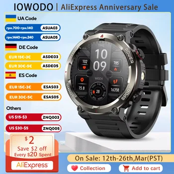 W50 Pro Bluetooth Call Smart Watch with LED Flashlight 960mAh Large Battery Life Waterproof Outdoor Watches for Men Women Gifts 1