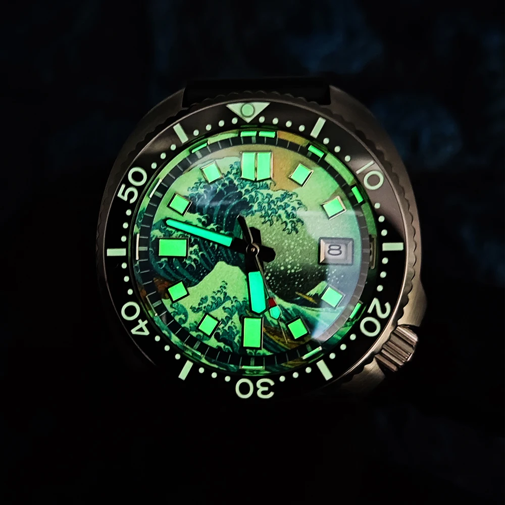 日本のメンズムーブメント自動巻き時計,高級機械式時計,頑丈な発光