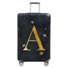 Luggage Compartment Protective Cover Letter Series Black Wear Resistant Fabric Dust Cover for18-32 Inch Travel Case Covers 5