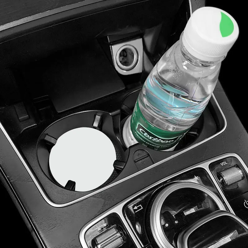 Car Coasters PVC Cup Holder Insert Coaster Water Cup Coaster