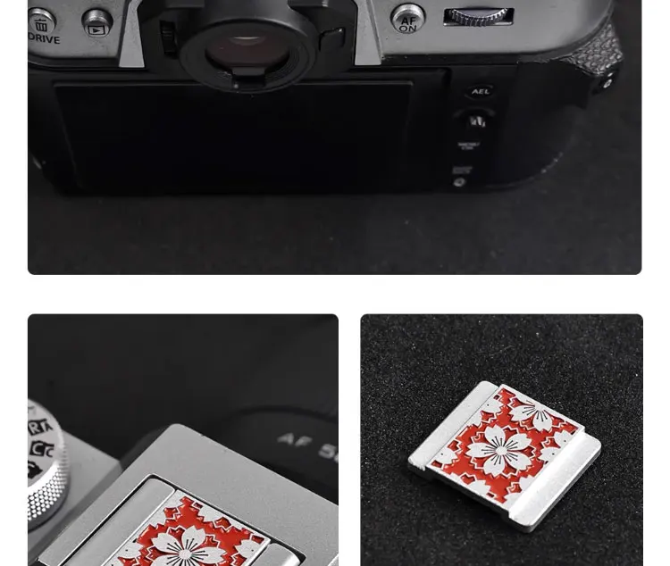 Sakura Kamera Blitzschuh Abdeckung für Nikon Z8 Zfc D750 Sony A6300/6400 A6000 Canon 1dx3 Olympus Fujifilm Metall Kamera Dekoration – Detail 12