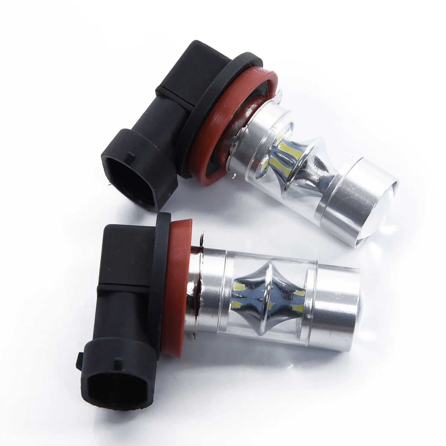 2323 운전 LED 안개등 램프 전구 세트, 흰색 자동차 전구, 매우 밝은 내구성, 12V-24V, 6000K -6500K, 600LM, 60W, H11, H8