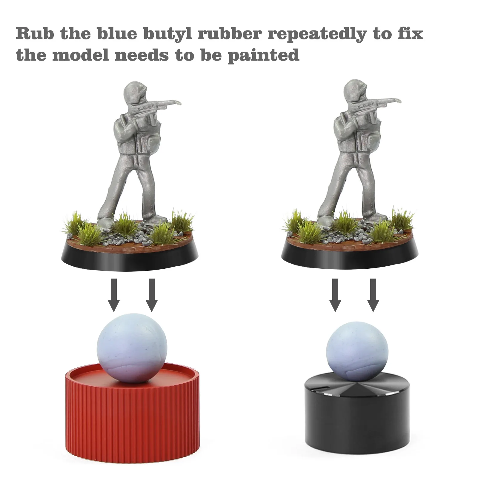 Evemodel Model Coloring Holder Handheld Painting Handle Special Tools Clip for Soldiers Handicraft Gundam Warhammer - Image 4