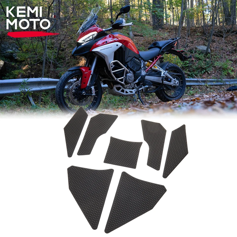 For Ducati DUIMULTISTRADA V4 S 2021-2023 Motorcycle Tank Pad Protector Heat Insulation Side Sticker Fuel Tank Anti-skid Stickers