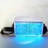 2024 Luminous LED Colorful Single-Shoulder Bags High Street Crossbody Bag Optical Fiber Fabric Fashion Square Bag 가방 сумка Bolso 3