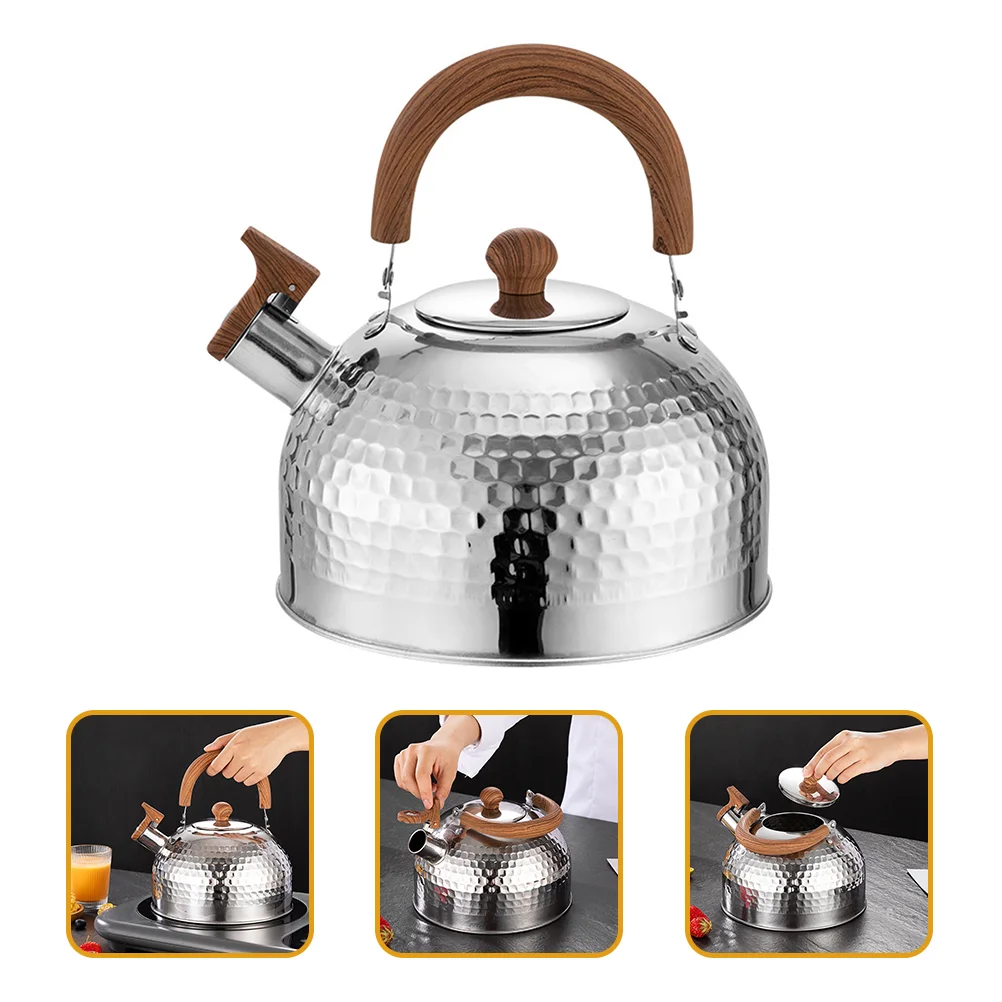 

Whistle Kettle Tea Whistling Stovetop Stainless Steel Teapot for Water Boiler Non-magnetic