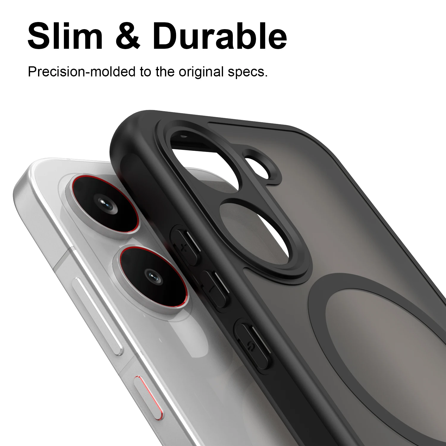 Matte Translucent Magnetic Shockproof Magsafe Phone Case