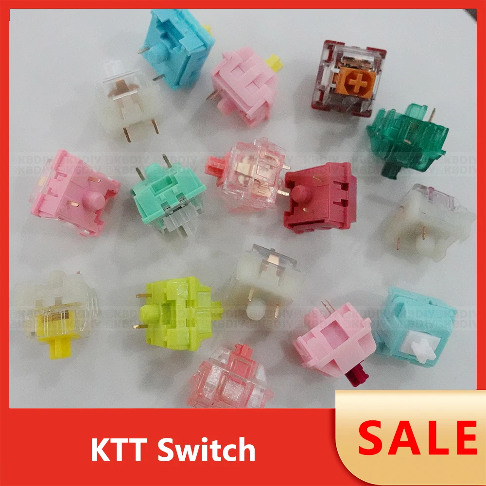 Ktt Switch Linear Tactile para Teclado Mecânico Kang White Switch v3 Morango Menta Rosa Escuro Peach Matcha Atacado