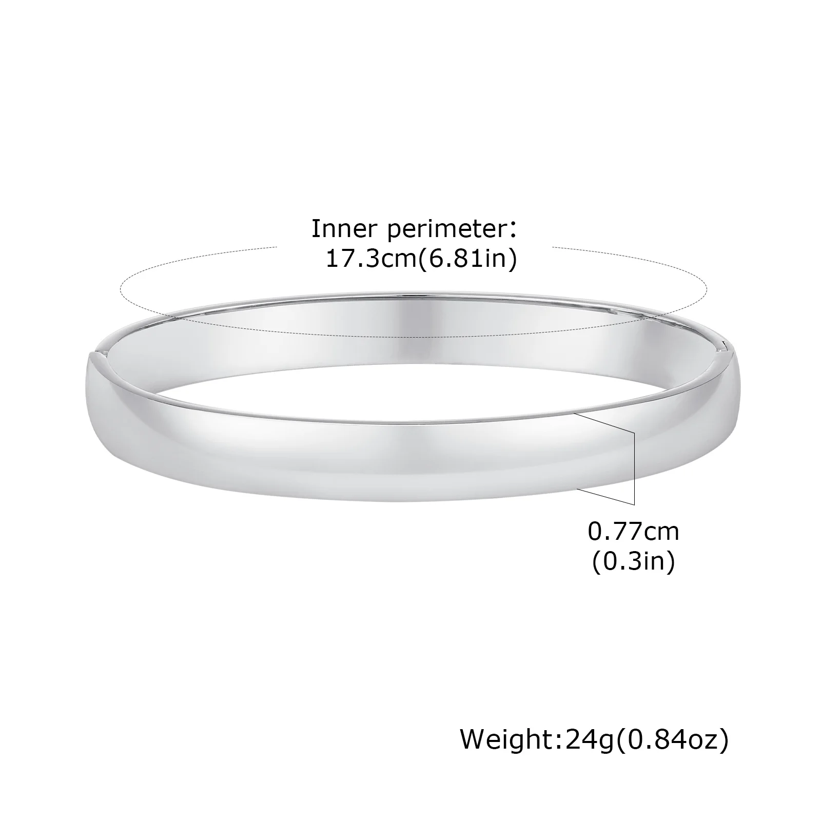 Elegant 18K Gold Plated Stainless Steel Openable Bracelet