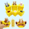 Stress-relieving Pet Cheese Mouse Cheese Pinch Fun Stress Ball Vent Squirrel Cup Prank Toy Antistress Toy Small Toys Fidget Toy 3