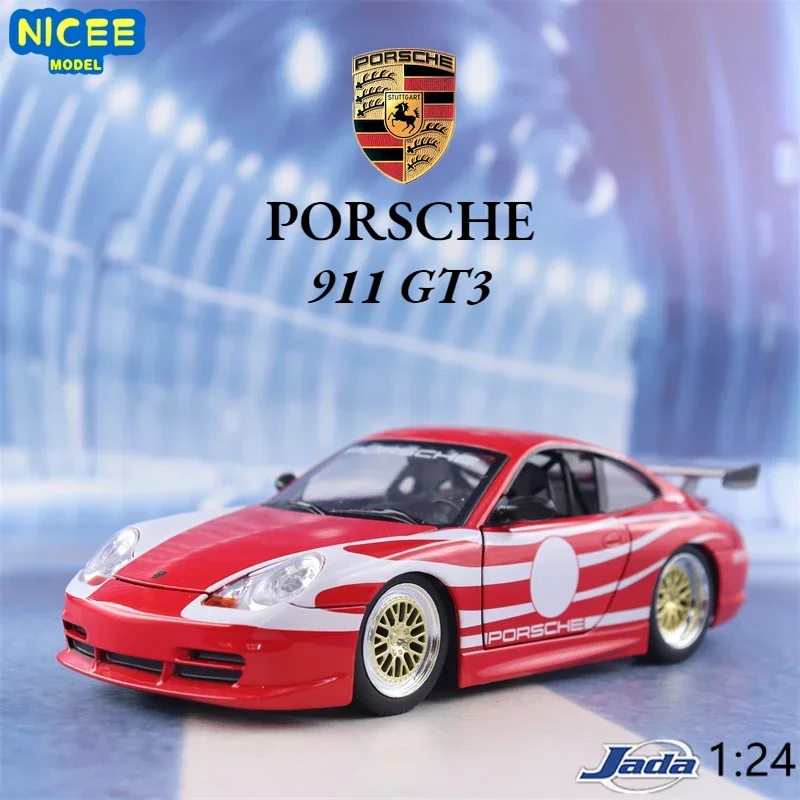 

Nicce Jada 1:24 Porsche 911 GT3 High Simulation Alloy Car Model Diecast Metal Vehicle Decoration Collection Toy Boy Gift J329