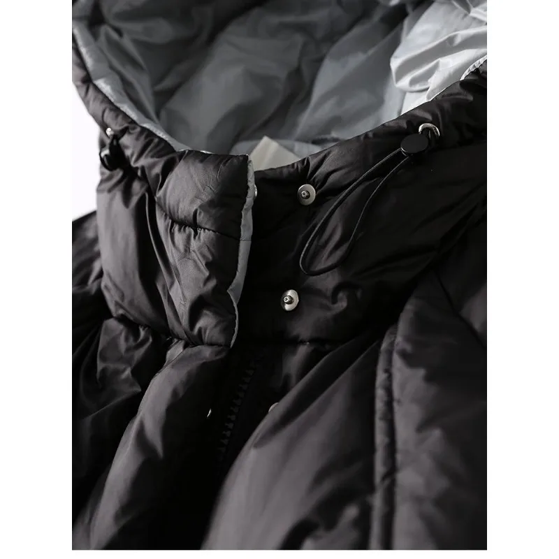 2023 New Women Down Jacket Winter Coat Female Short Parkas Slim Fit Thick Warm Outwear Hooded Leisure Time Versatile Overcoat