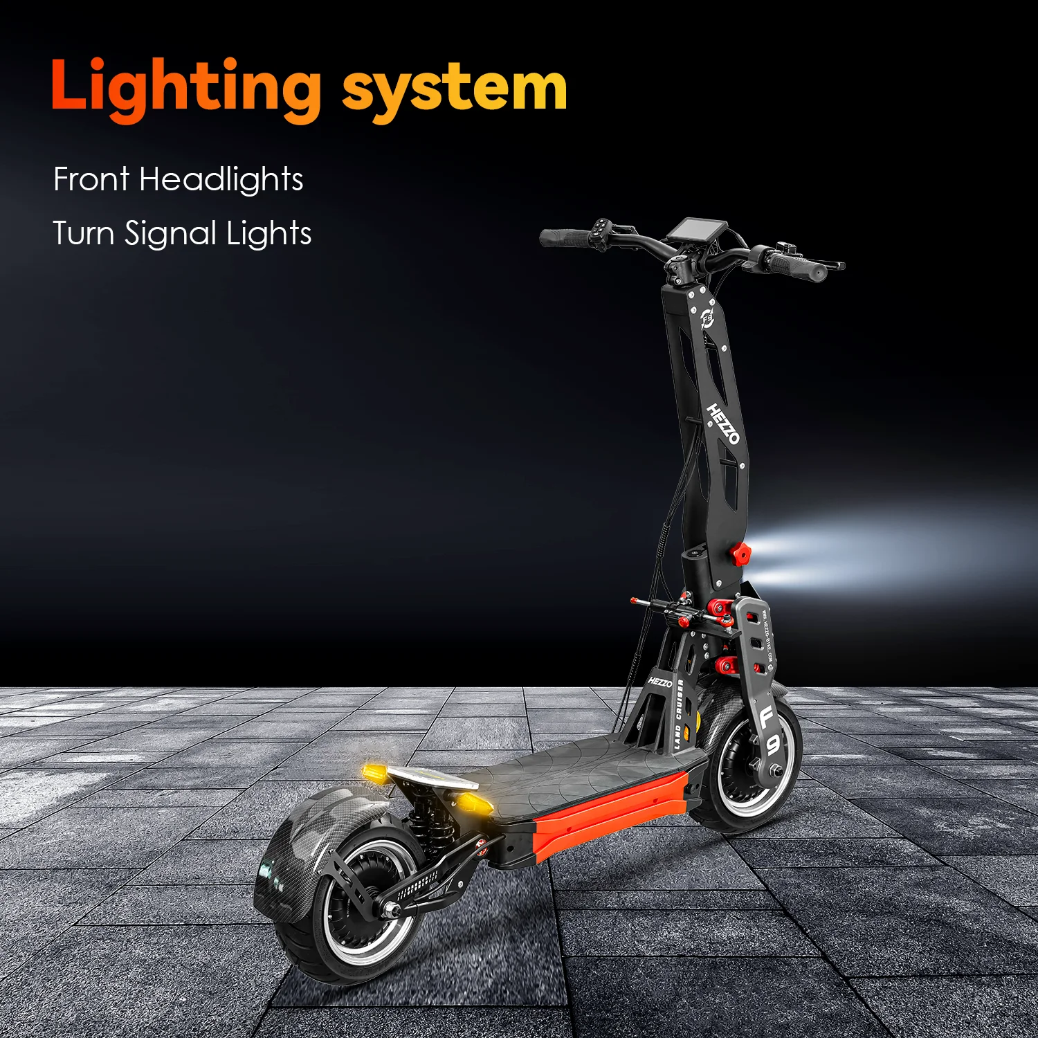 Electric Scooter HEZZO F9 60v 8000w Dual Motors 40LG Lithium NFC 12"Fat Tire Racing 56Mph EU Us Warehouse