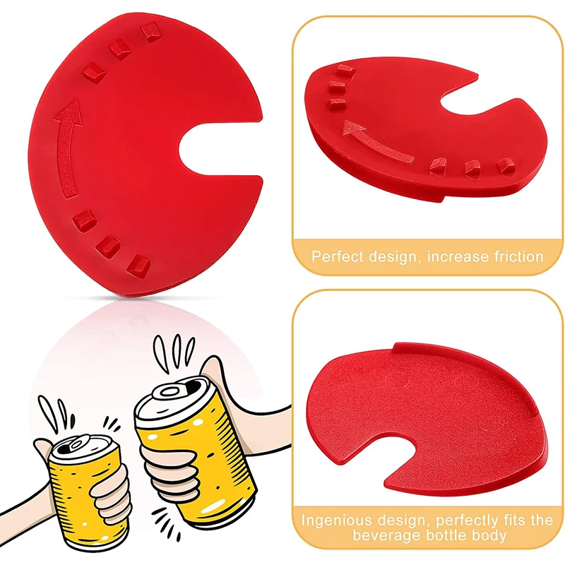 Lot De 6 Couvercles Refermables Pour Canettes De Soda Ou Bière - Bouchons Anti-poussière - Neufs