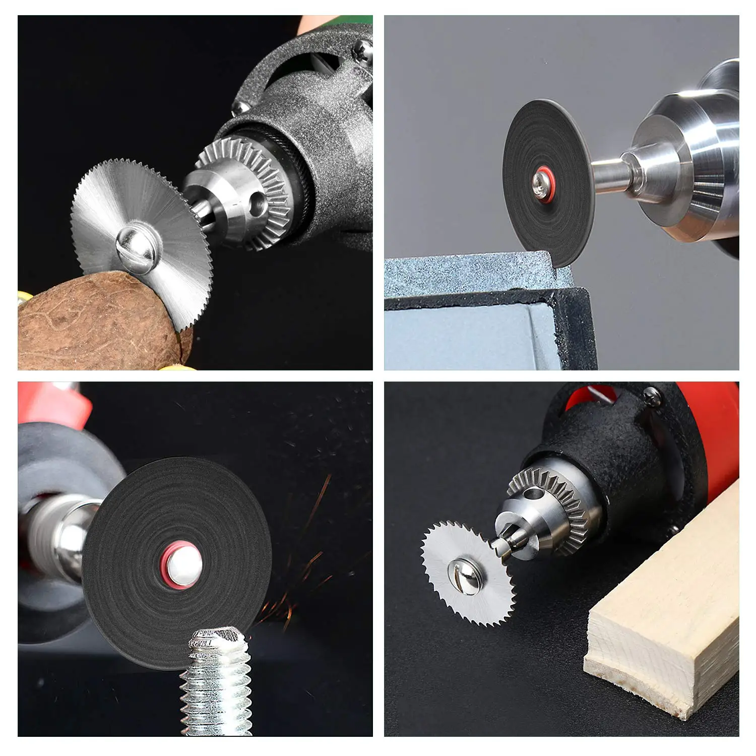 

44 Pcs Mini HSS Circular Saw Blade Set Sanding Grinding Wheel Cutting Disc for Dremel Accessories Metal Cutting Rotary Tools