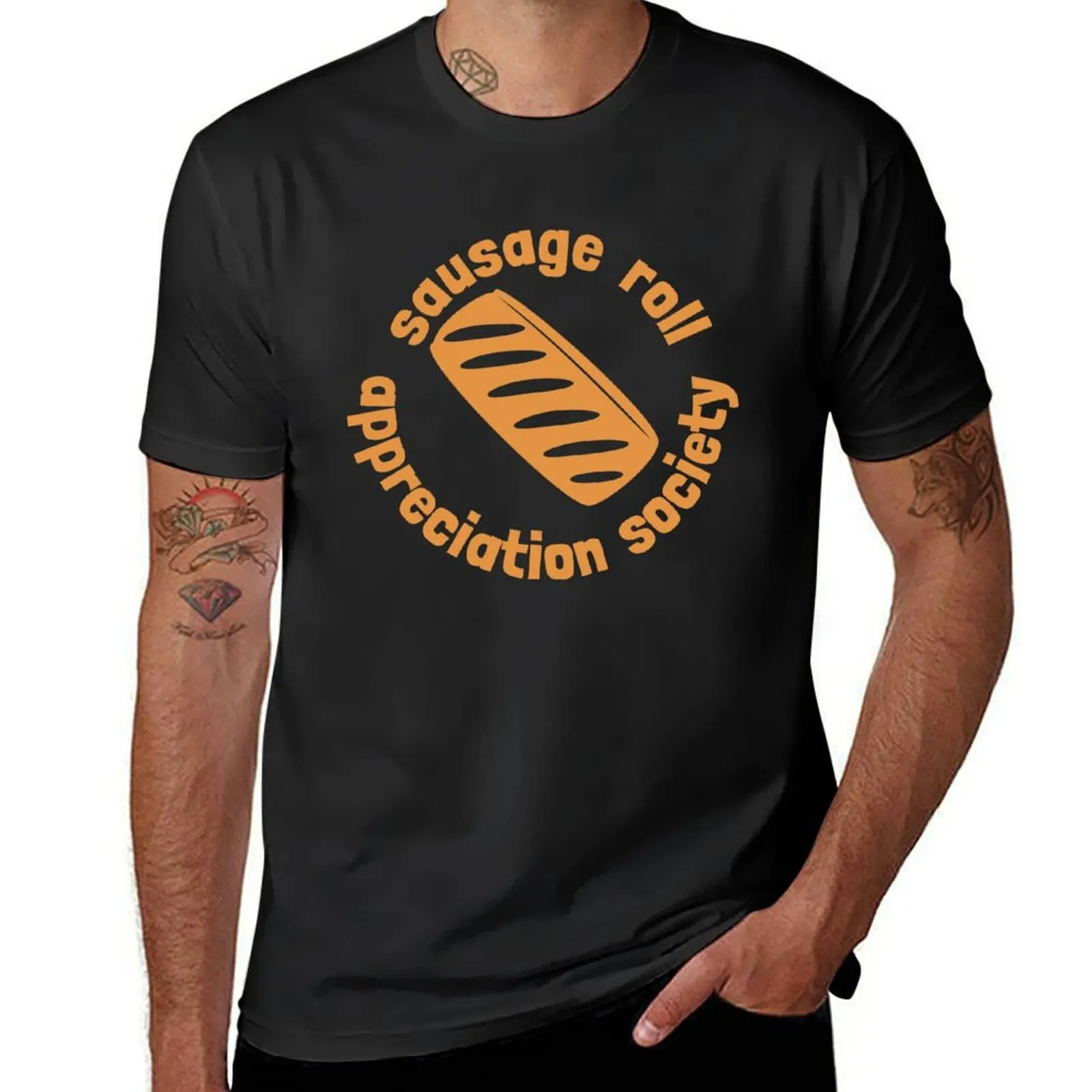 Sausage Roll Appreciation Society T-Shirt kawaii clothes blacks boys whites plain black t shirts men