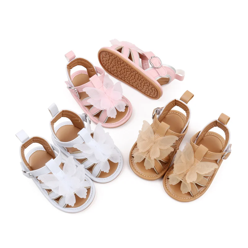 Baby Sandal Cute Butterfly Girl Summer Shoes High Quality Anti-slip Sole Beautiful 2024 New Fashion for 0-9-18 Months  BJZ3232 5