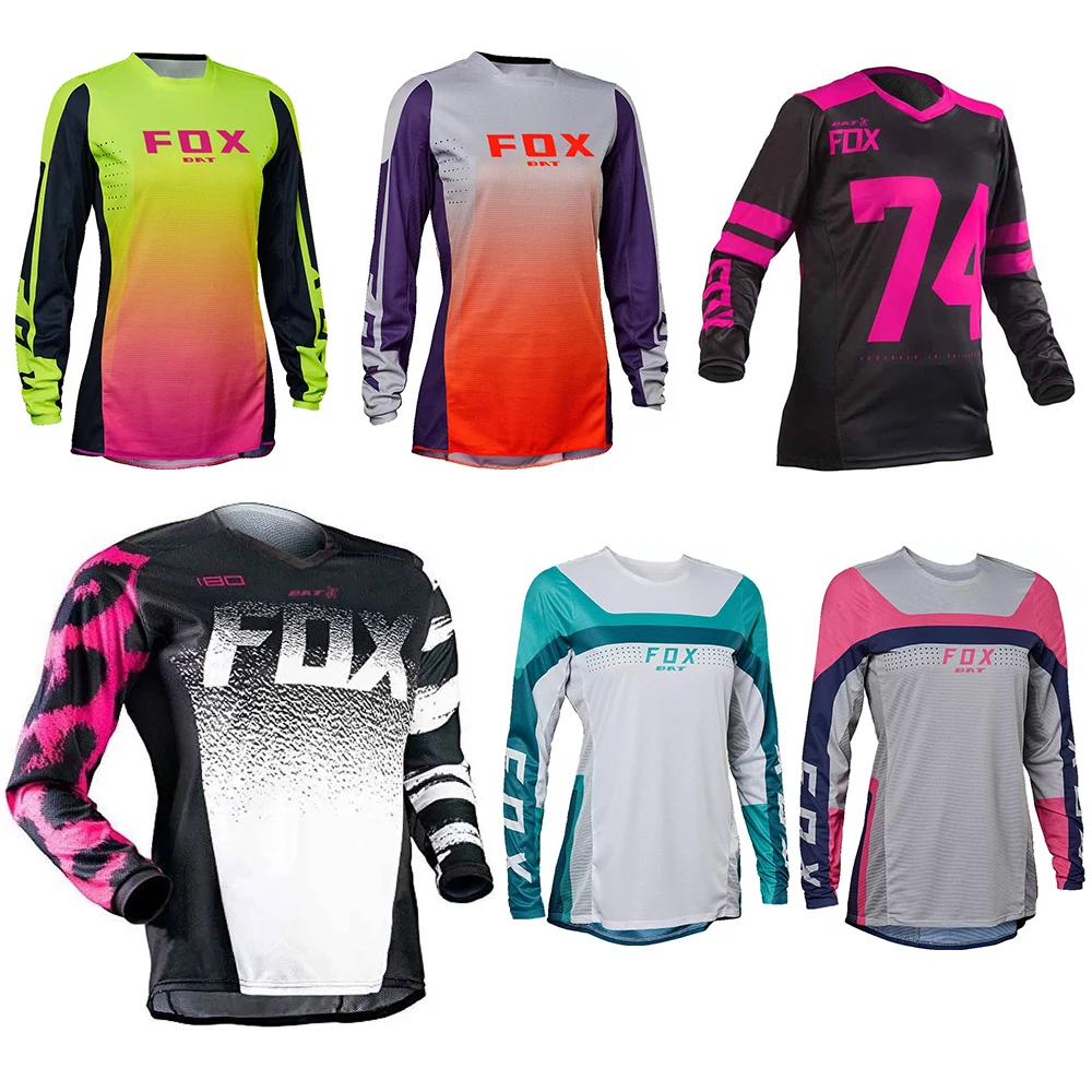 Bat Fox Mountain Bike Jersey Enduro Mtb Downhill Jersey Quick Dry Camiseta Motocross T-Shirt Off-Road Ropa Motocross Mujer