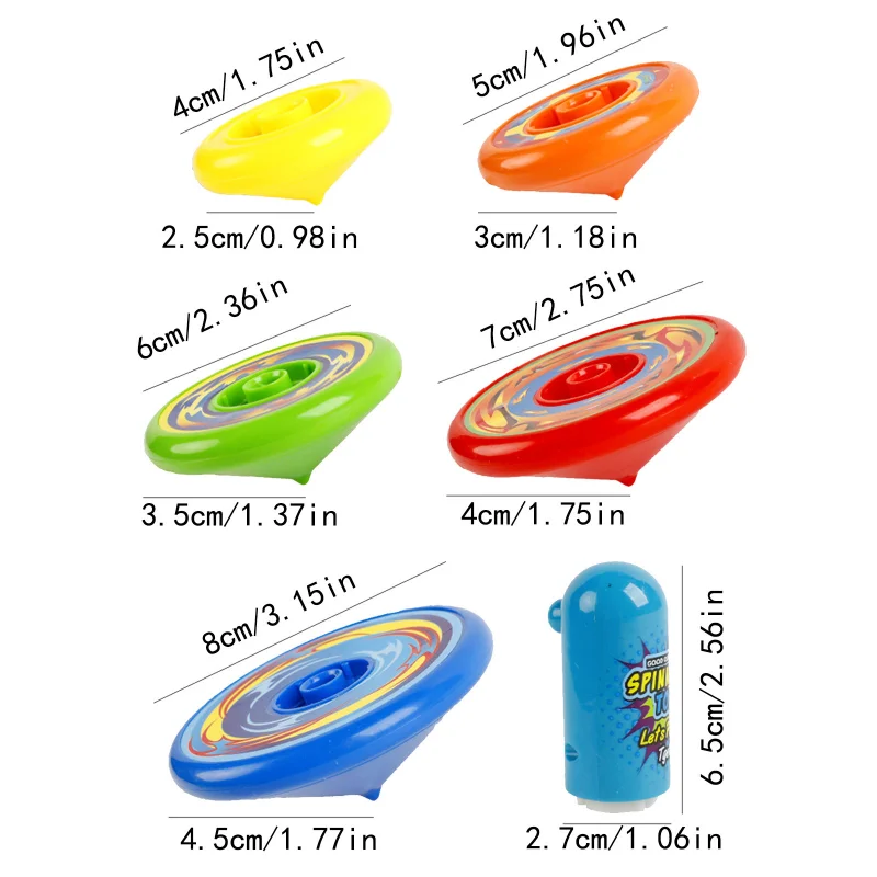 Spinning Top Toy Spinning Top Children's Hand Turning Luminous Stacking Superimposing Top Color Toy Random Color Children's Birthday Gift