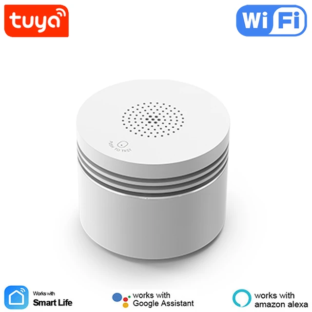 Détecteur de fumée connecté 2xAAA Wi-Fi Tuya