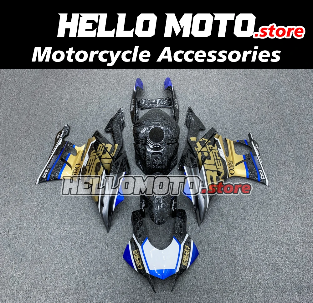 

Suitable for YZF-R3 YZF R3 R3M R25 2019 2020 2021 Motorcycle Shell Fairing Spoiler Bodywork Set RH12 Imitation Carbon Fiber