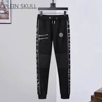 Ensemble deux pièces en pur coton pour homme, marque de mode de luxe léger Plein Skull, style punk, printemps et automne, ensemble de fête hip-hop, sports de plein air 4