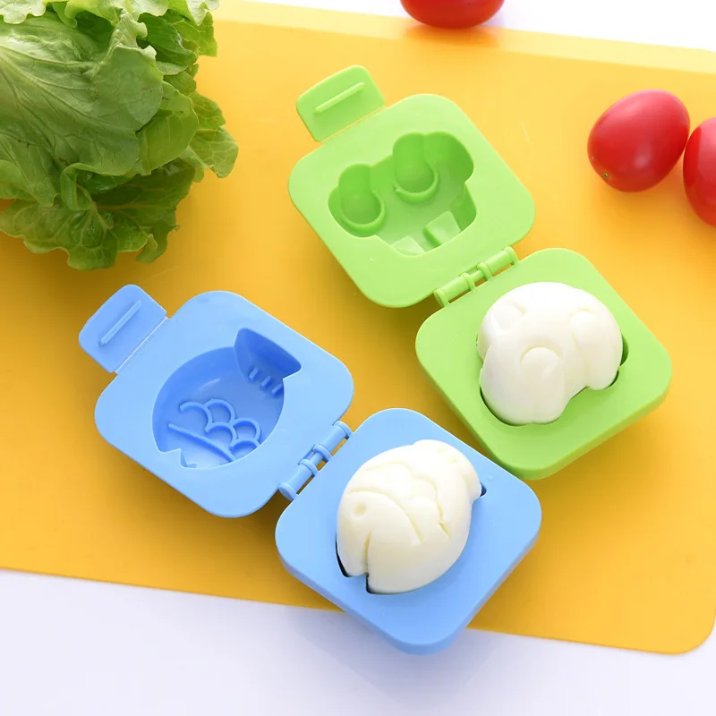 Egg Boiler Mold Cup Cartoon Cute Boiled Egg Mold Fish Cart Heart Egg Sushi Rice Mold Decorated Fondant Cake Children's Lunch Supplementary Tool