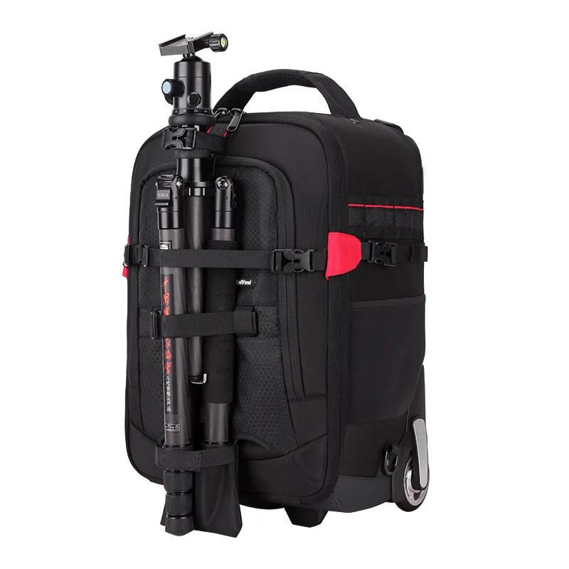 Rolling Luggage Trolley Folding Luggage Trolley Trolley Photography backpack Professional Camera Bag Trolley Travel Suitcase Video Photo Digital Camera Luggage Backpack