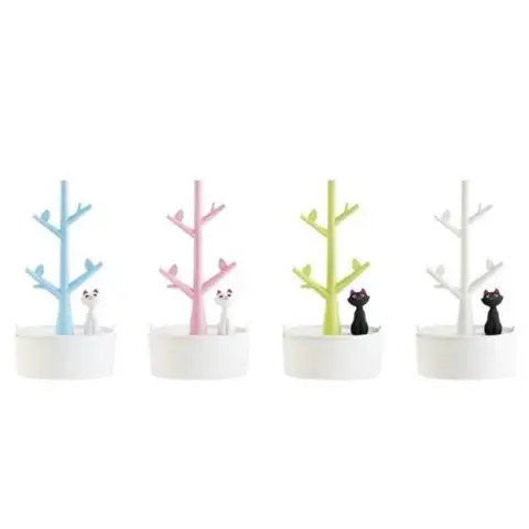 

Rack Storage Heart Girl Pink Women Stand Display Cartoon Personality Design Cat Watch Chain Bracelet Organizer Jewelry Holder