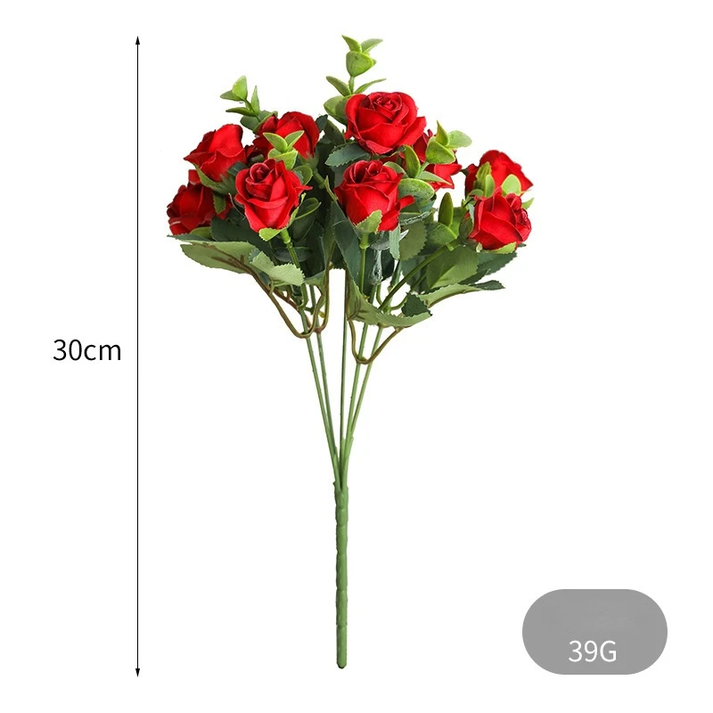 Beautiful Hydrangea Roses Artificial Flowers for Home Wedding Decorations High Quality Autumn Bouquet Mousse Peony Fake Flower
