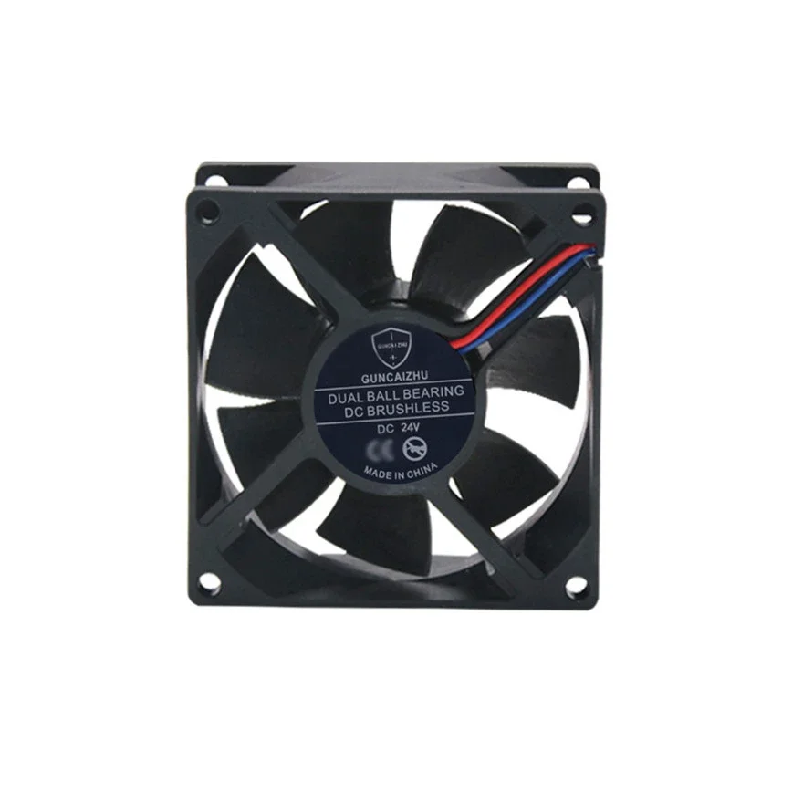 

Dual Ball Bearing DC24V 80MM 8025 80*80*25MM 8*8*2.5CM Cooling Fan Inverter Fan 3PIN With FG RD