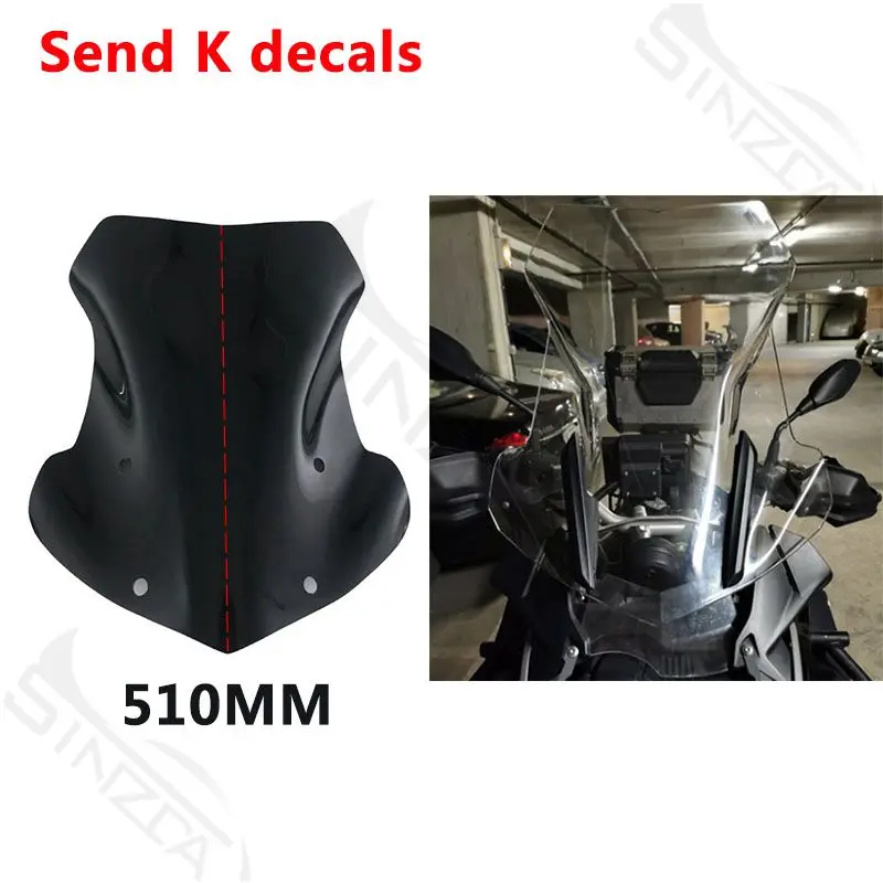 R1200GS R1250GS Screen For BMW R 1250 GS LC R1250GS ADV Adventure 2013-2023 Windscreen Windshield Wind Shield Deflectors Black