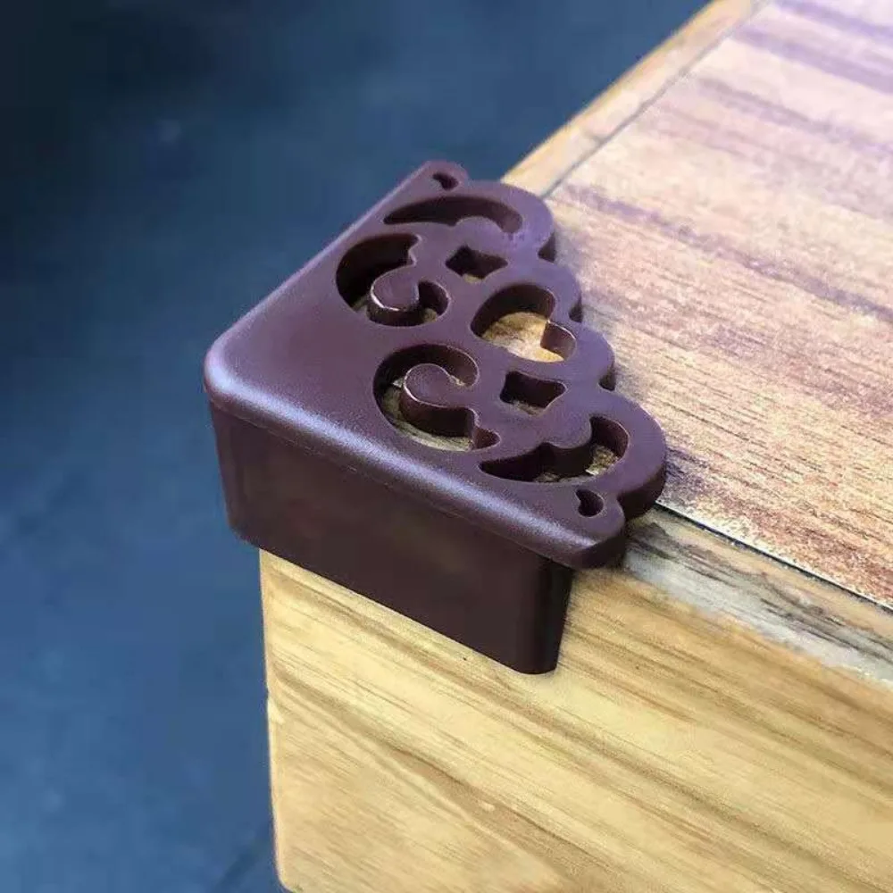 Table Corner Protector 4Pcs/lot Hollow Flower Love Pattern Soft Corner Protector Table Corner Protector Table Decoration