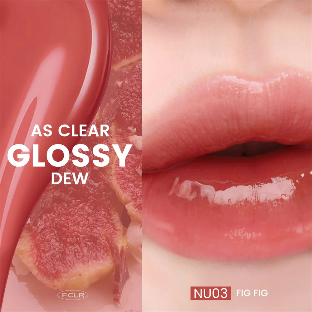 Jelly Watery Light Lip Glaze Moisturizing Lip Gloss Non-stick Cup Lip Glaze Waterproof Lasting Lip Gloss Makeup Lip Cosmetics 4