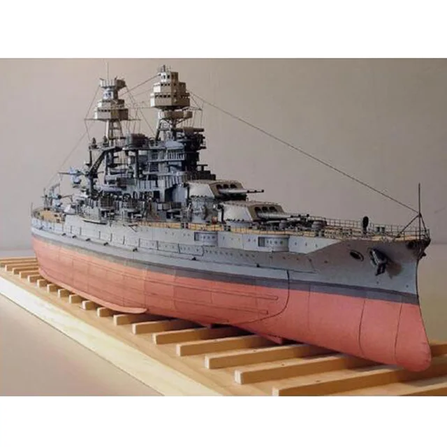 1:250 Paper Model American BB-39 Arizona Battleship Military Fan Gift Manual DIY 1