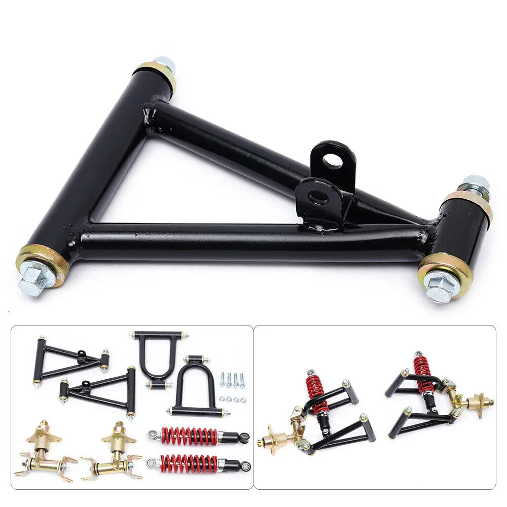 2*Suspension Shock Upper/ Lower Shock Swingarm Arm Front Suspension Rocker Modification For ATV Quad Bike Buggy Go Kart Parts