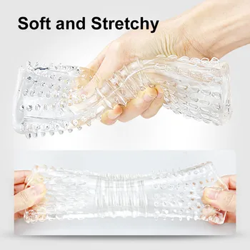 Male Masturbators Vacuum Cup Pocket Pussy Simulated Vagina for Men Penis Enlargment Adult Endurance Exercise Tool Intimate Toys 3