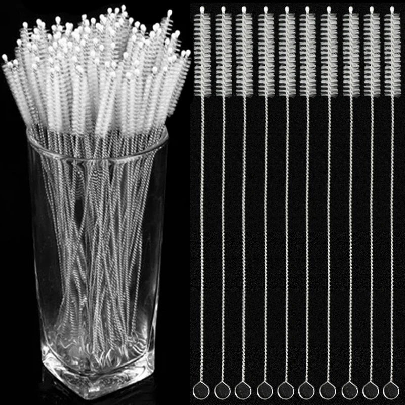 10pcs stainless straw cleaning brushes soft hair suction glass tube cleaner brush baby kids bottle brush long handle cup brushes 10Pcs Stainless Straw Cleaning Brushes Soft Hair Suction Glass Tube Cleaner Brush Baby Kids Bottle Brush Long Handle Cup Brushes