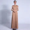 2022 All-Match New Arrivals Muslim For Women Solid Dress Middle East Dubai Inner Abaya Islamic Clothing Ladies Arab