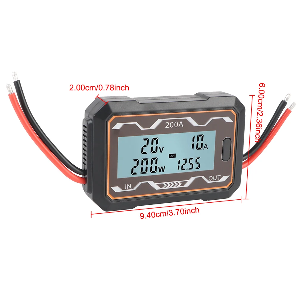 DC Power Analyzer Watt Meter LCD Backlight 0-60V